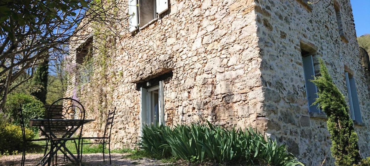 Gite En Cevennes Du Sud, Bergerie Restauree Au Rez De Jardin D'Une Bastide Avec Piscine, Vue Exceptionnelle, Authenticite Et Confort Saint-Laurent-le-Minier Eksteriør billede