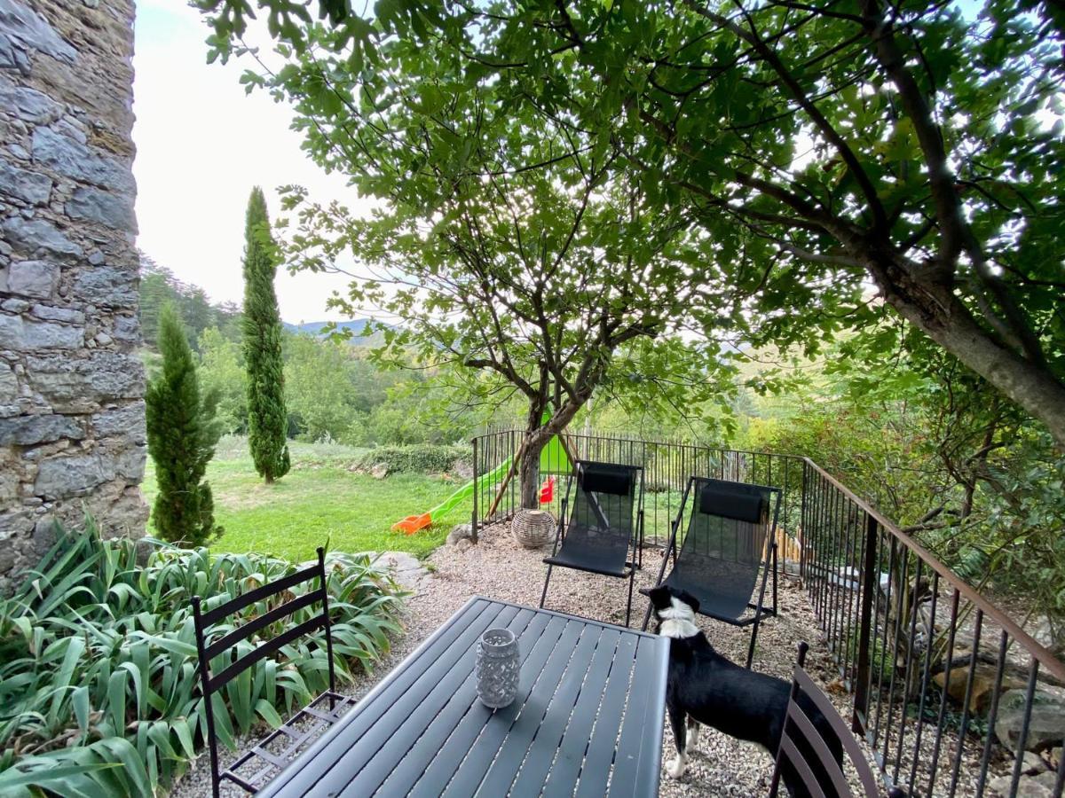 Gite En Cevennes Du Sud, Bergerie Restauree Au Rez De Jardin D'Une Bastide Avec Piscine, Vue Exceptionnelle, Authenticite Et Confort Saint-Laurent-le-Minier Eksteriør billede