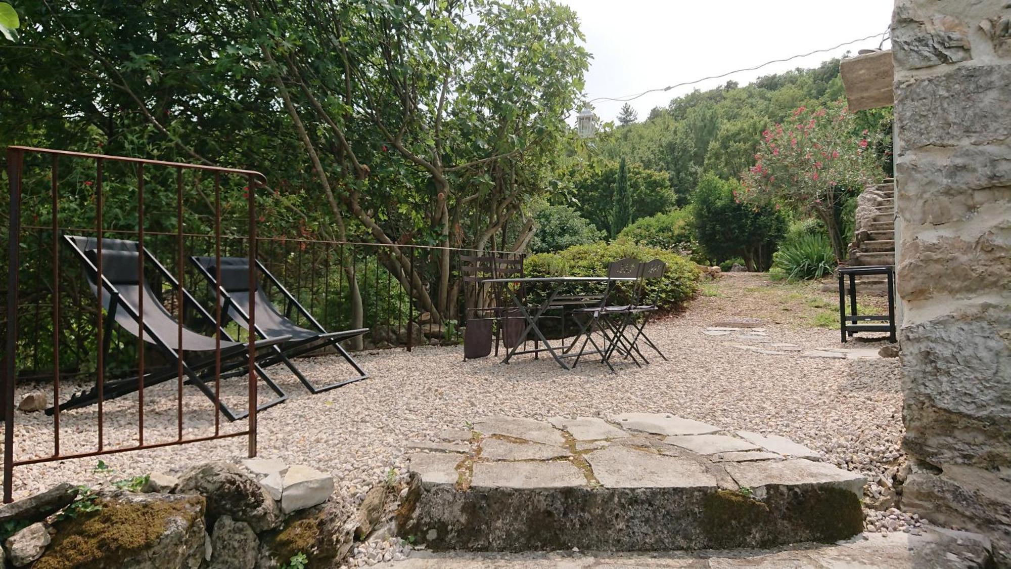 Gite En Cevennes Du Sud, Bergerie Restauree Au Rez De Jardin D'Une Bastide Avec Piscine, Vue Exceptionnelle, Authenticite Et Confort Saint-Laurent-le-Minier Eksteriør billede